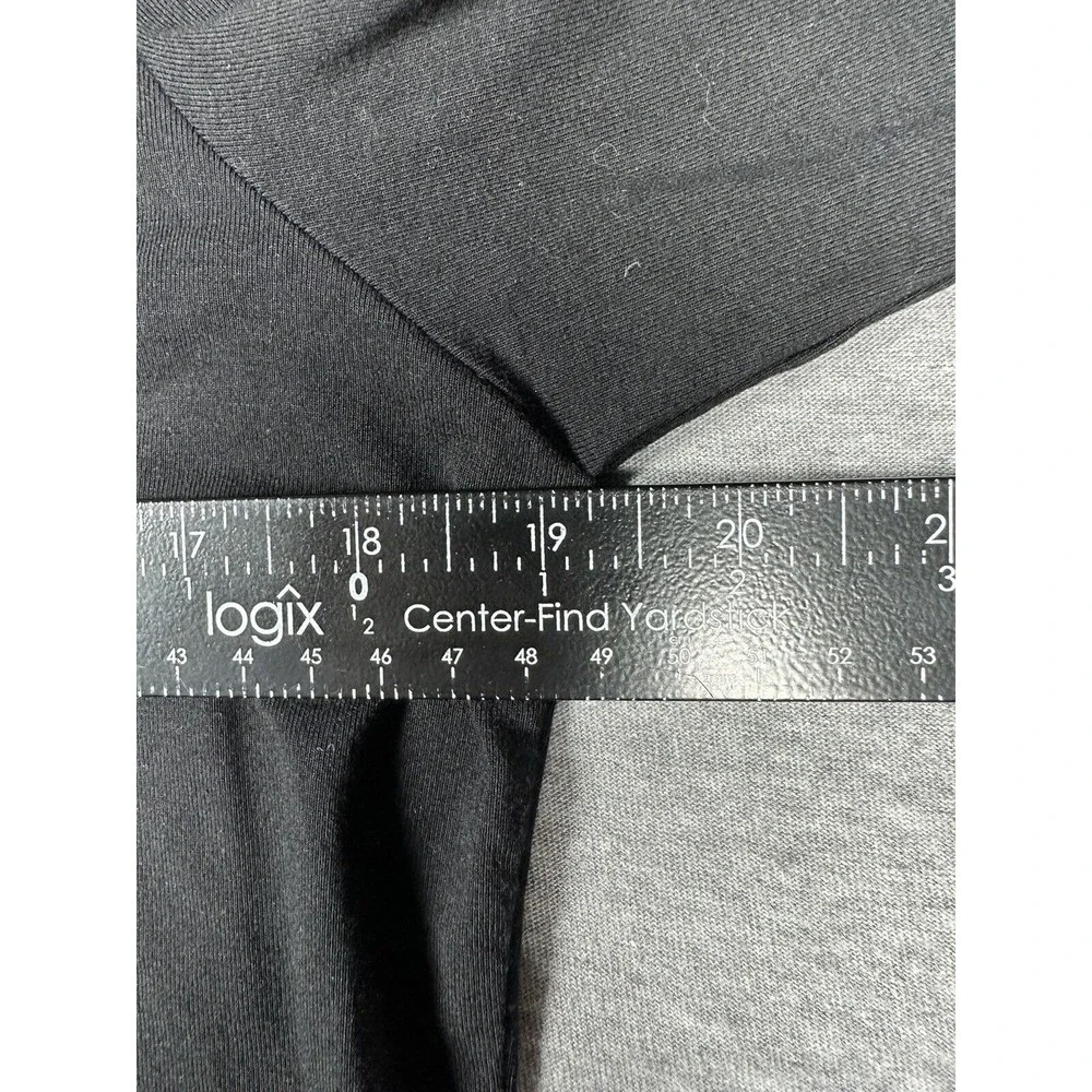 Eileen Fisher Dress Black M‎ Medium Pleated Bib A Line Stretch